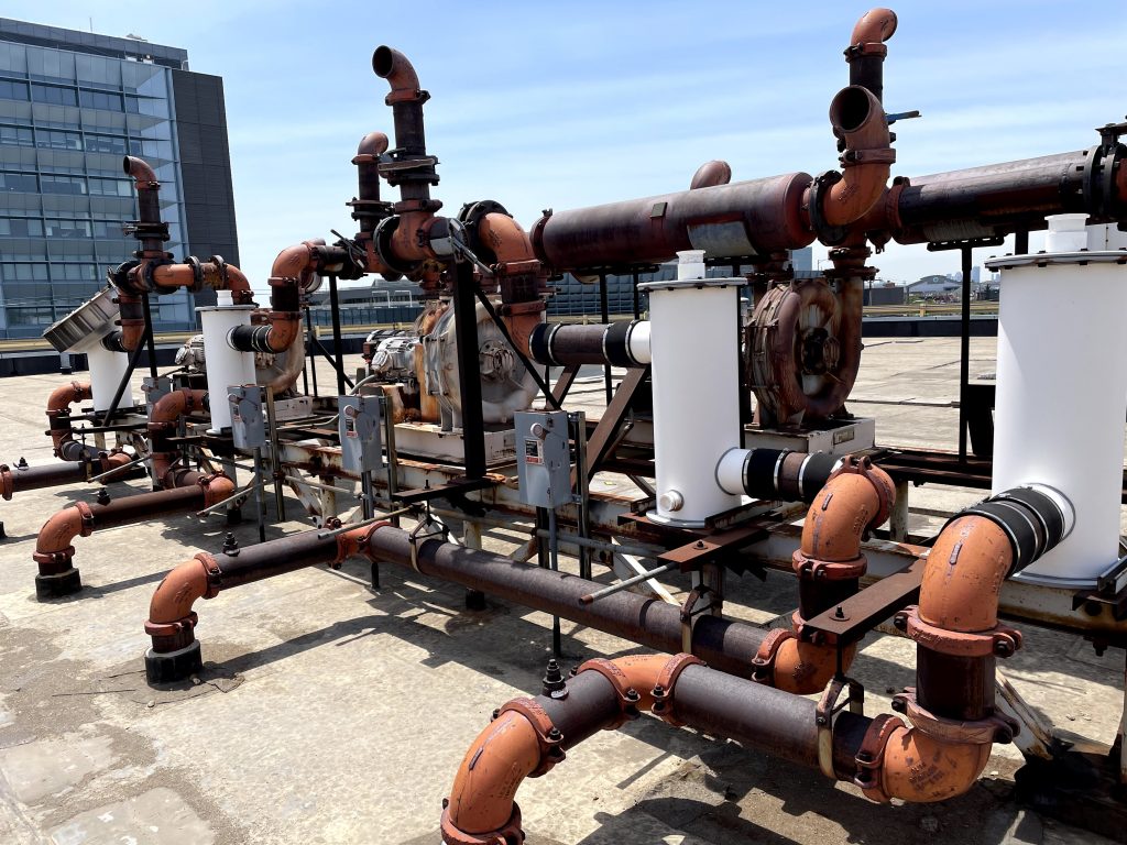 MTA Bus Depot Methane gas extraction system